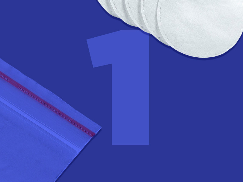 Для проращивания подготовьте ватные тампоны и зиплок Ватные тампоны и зиплок